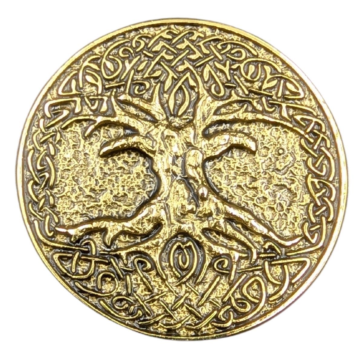 Yggdrasil tree of life coin Gold plating