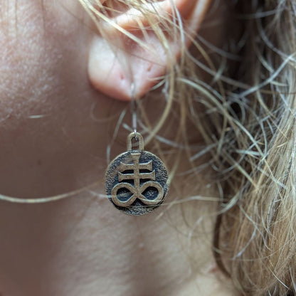 Leviathan's Cros bronze earrings