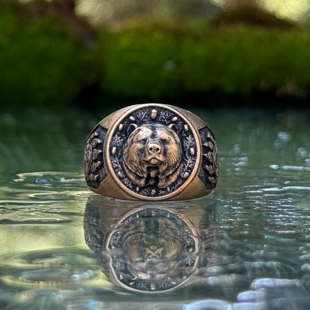 Viking bear ring