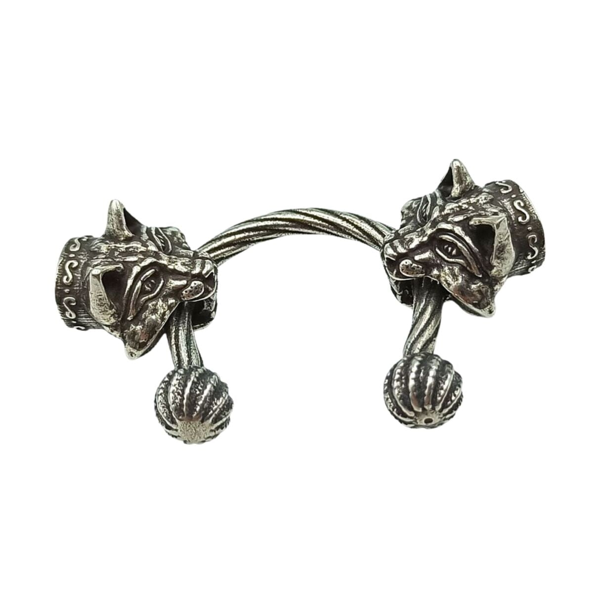 Lynx necklace clasp from silver