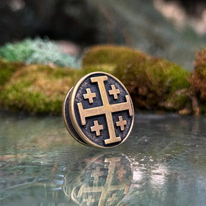 Jerusalem Cross Paracord Bead
