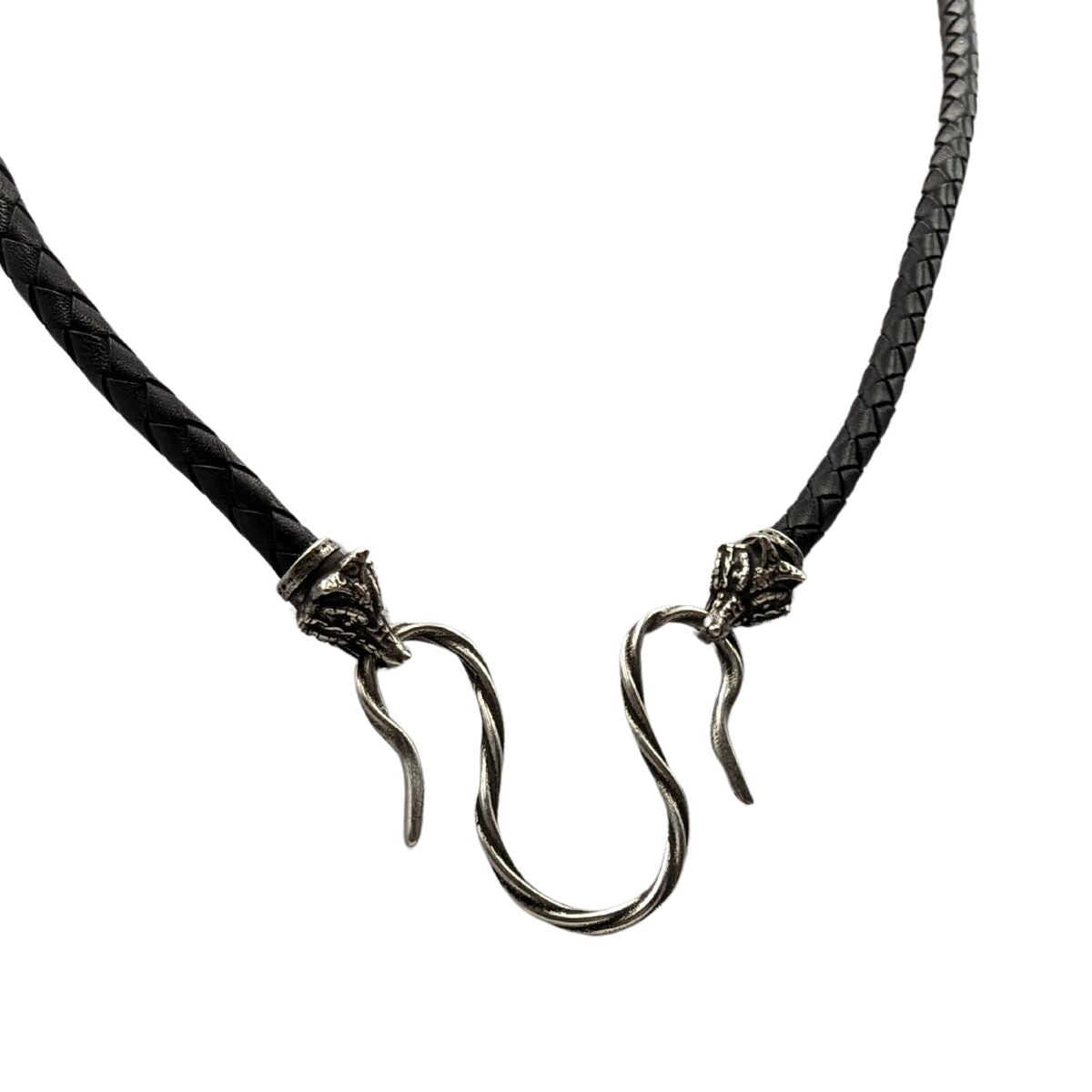 Celtic Fox leather necklace