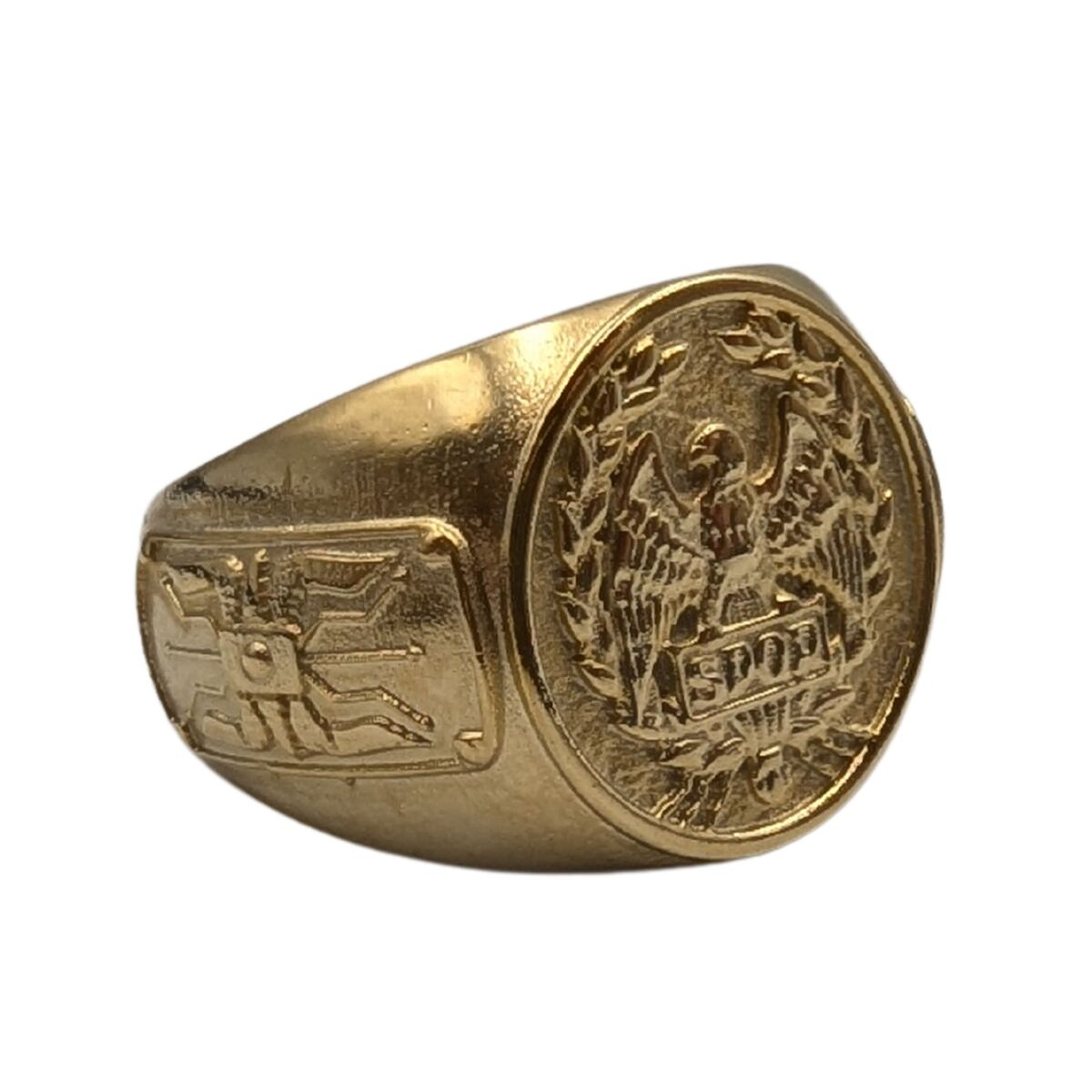 Roman eagle Aquila SPQR bronze ring