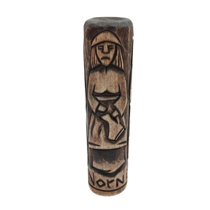 The Norns wooden statue