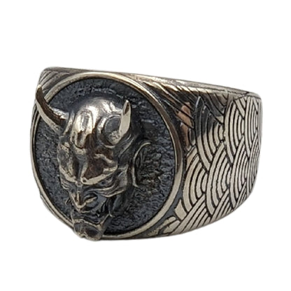 Oni Signet Ring 6 US Silver 925