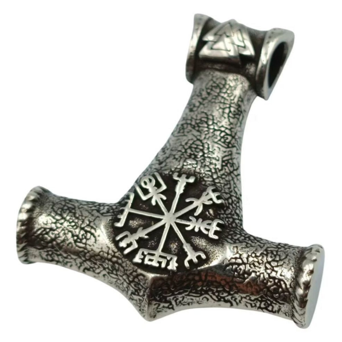 Mjolnir pendant with runes