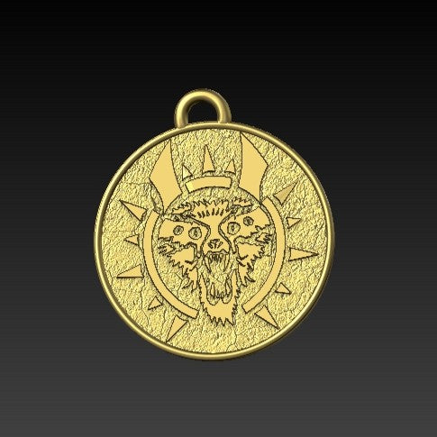 Hel goddess pendant