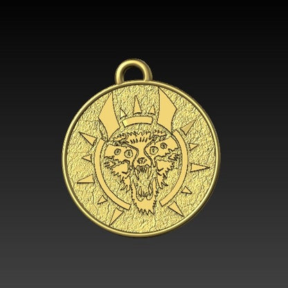 Hel goddess pendant