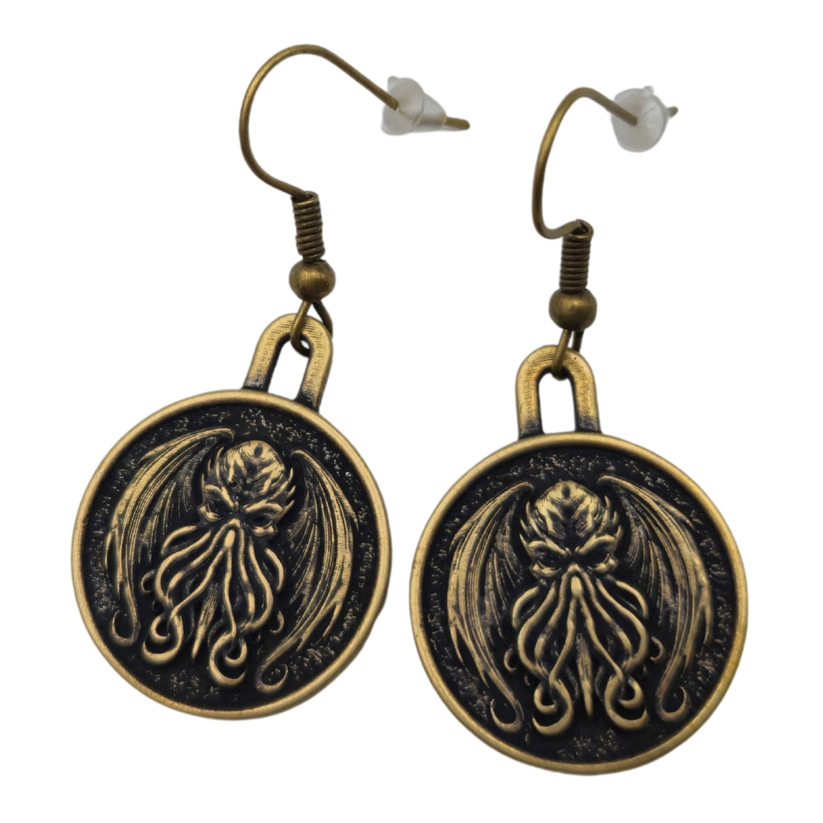 Cthulhu Earrings Bronze