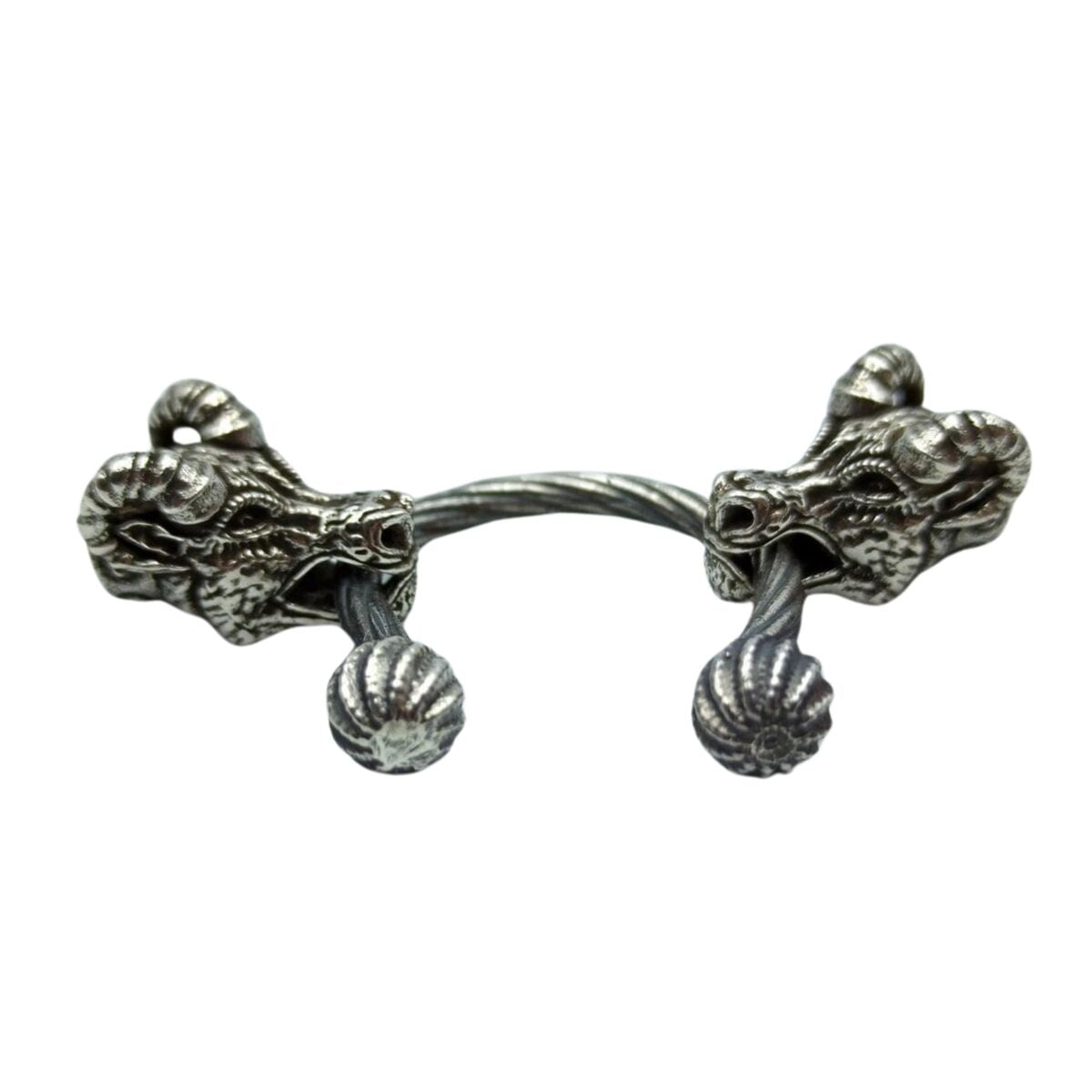 Viking goat necklace clasp from silver   