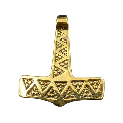 Danish Mjolnir replica pendant Gold plating