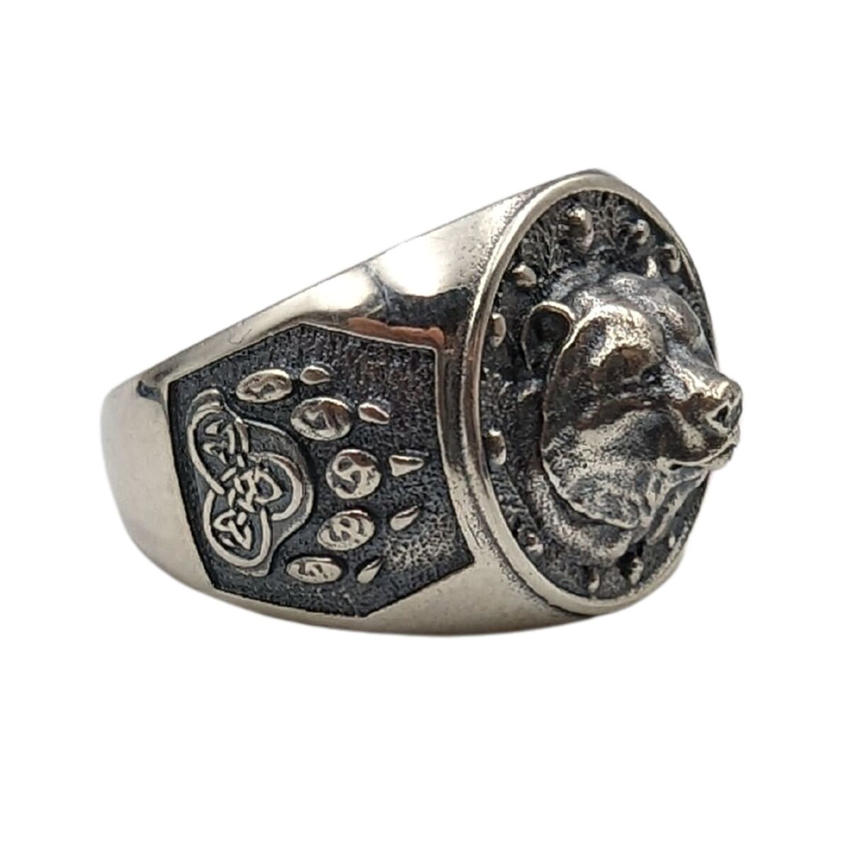 Viking bear ring