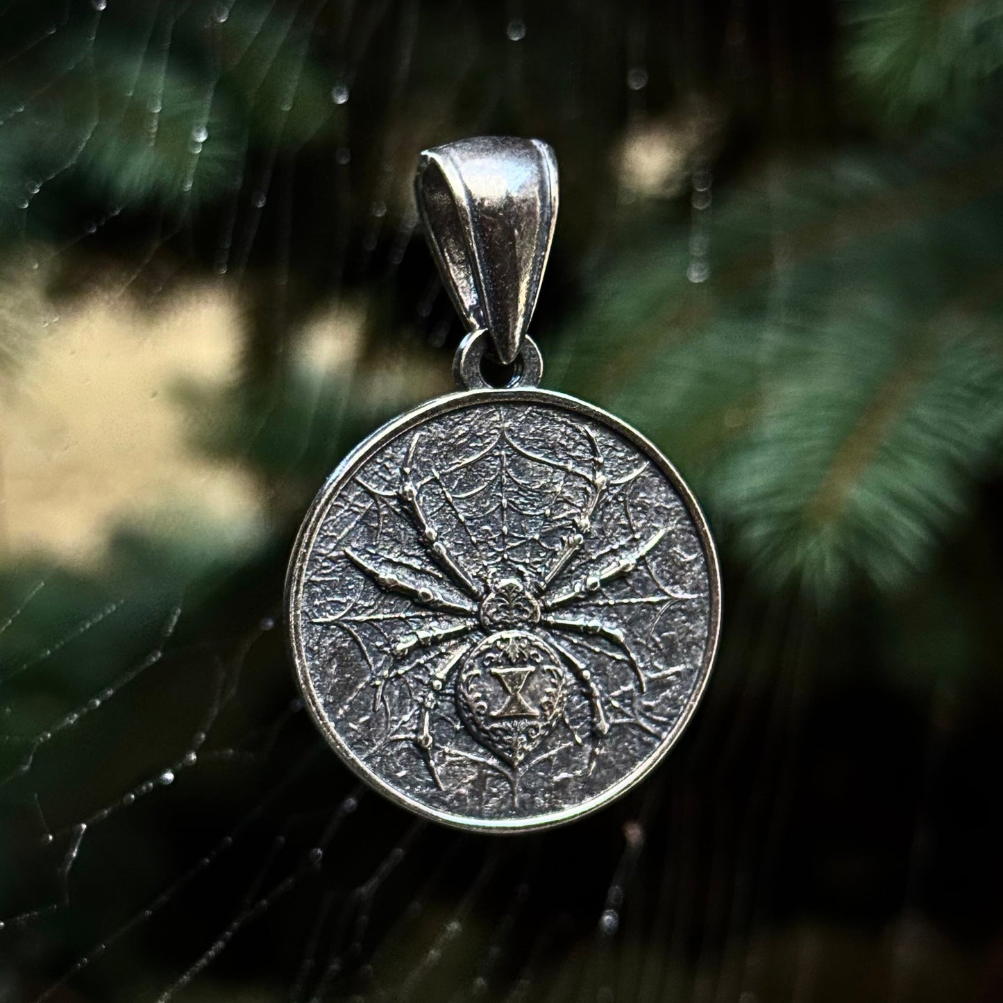 Black Widow Spider Pendant