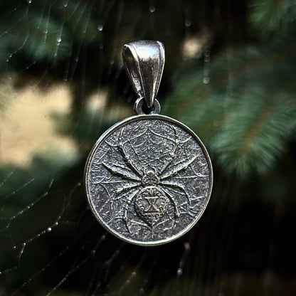 Black Widow Spider Pendant
