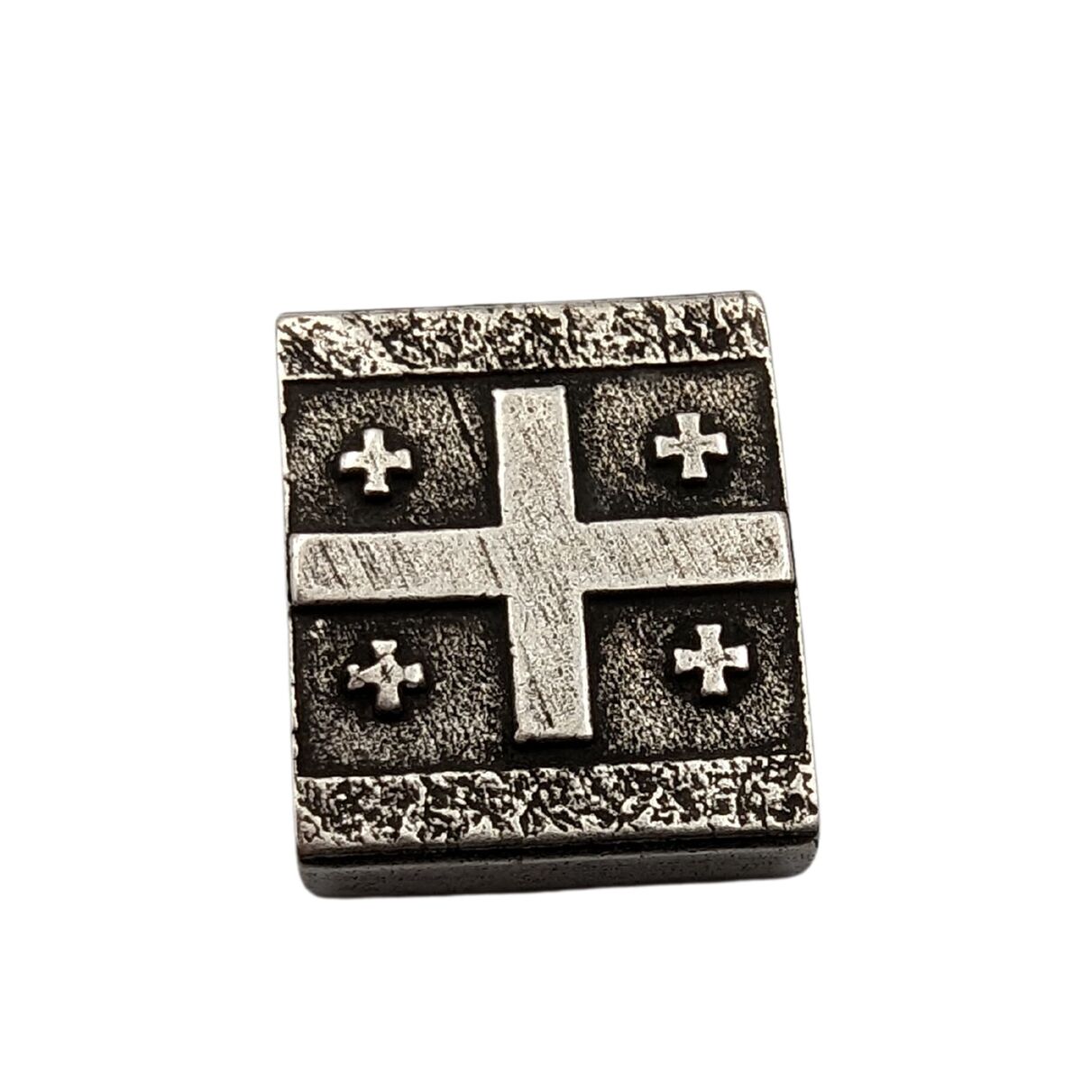 Georgian flag Molle clip Silver plated  