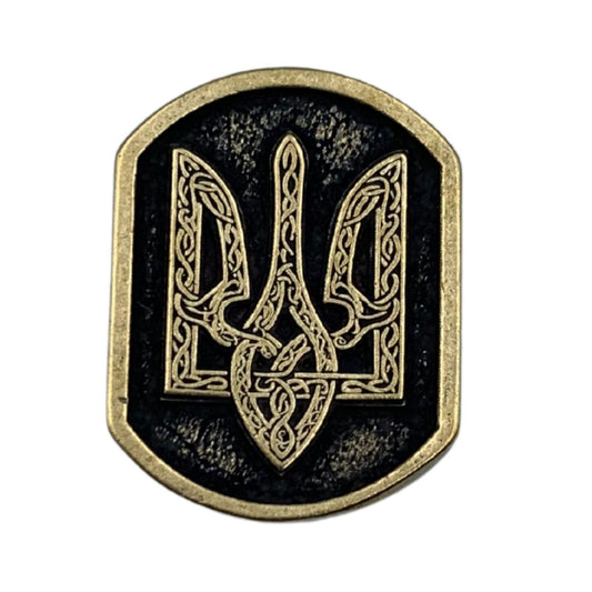 Trident Mammen paracord bead Bronze