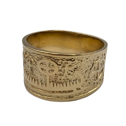 Norse Petroglyph ring from bronze