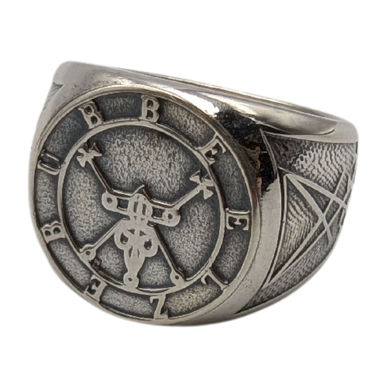 Beelzebub demon sigil ring from silver 6 US/CA