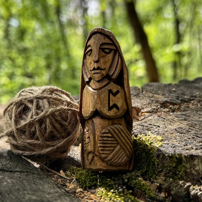 Frigg Wooden Figurine