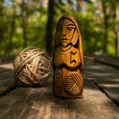 Frigg Wooden Figurine