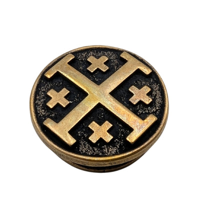 Jerusalem Cross Paracord Bead Bronze
