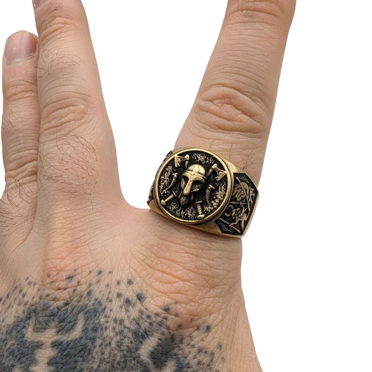 Viking warrior signet ring