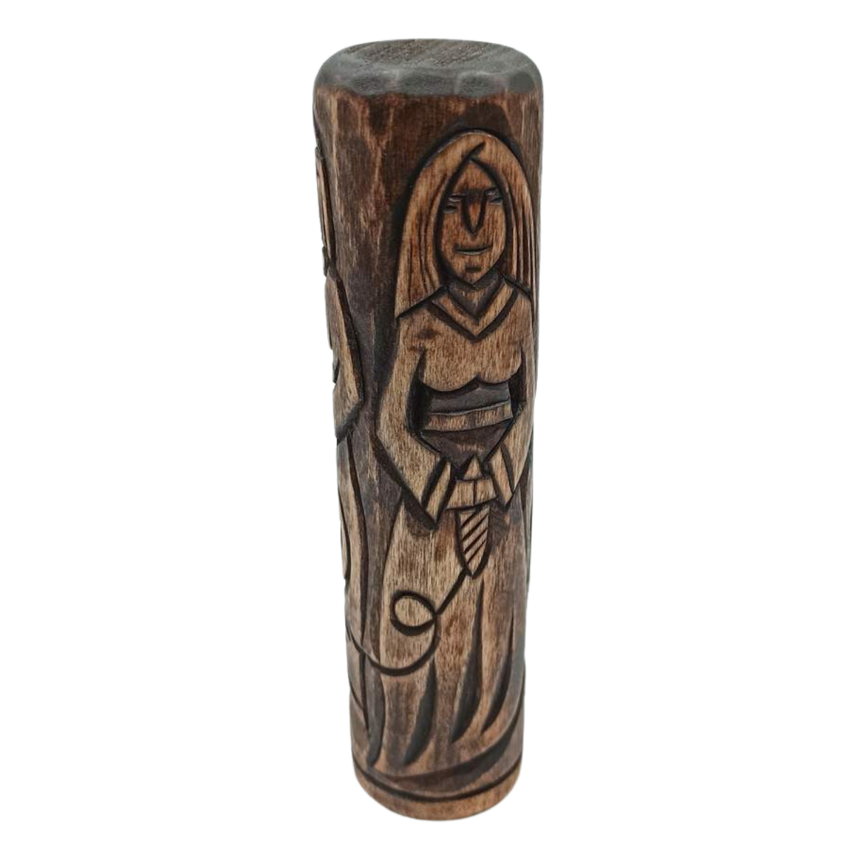 The Norns wooden statue   