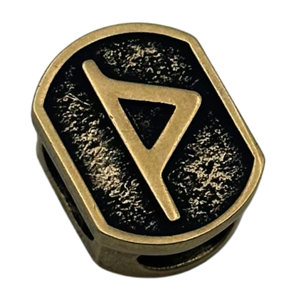 Thurisaz Rune Bead for Paracord and Knife Lanyards Bronze