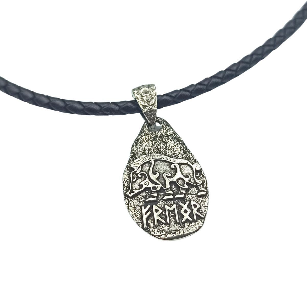 Freyr boar silver pendant