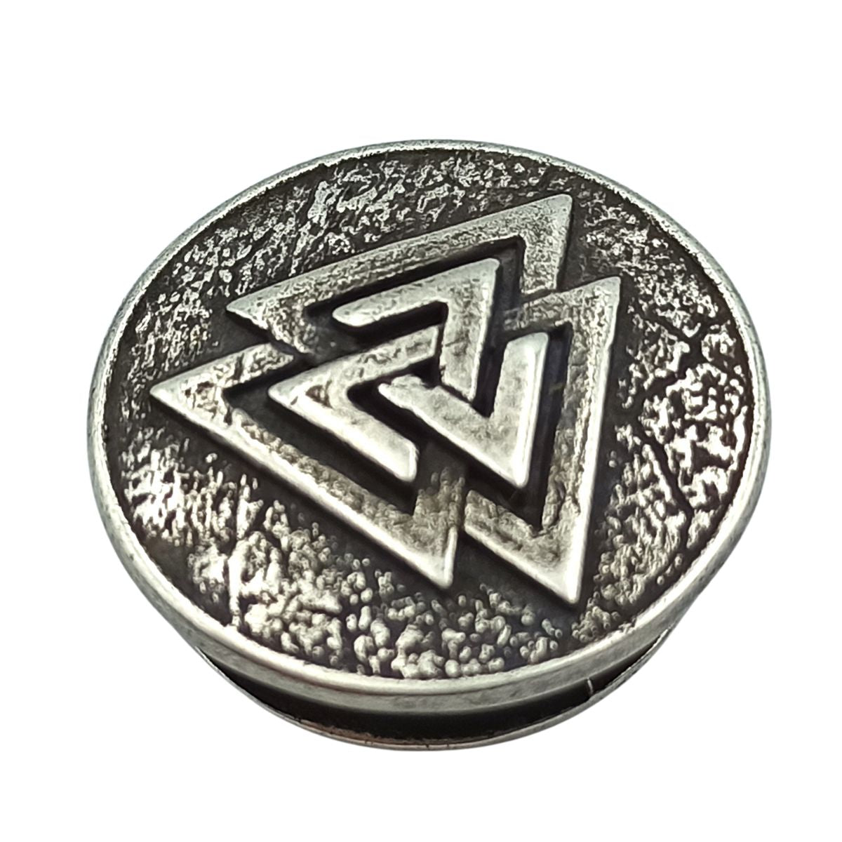 Valknut round paracord bead   