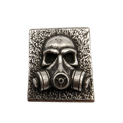 Gas mask molle clip Silver plated  