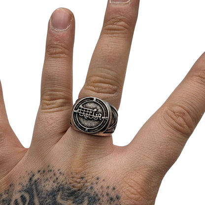 Bune sigil ring from bronze   