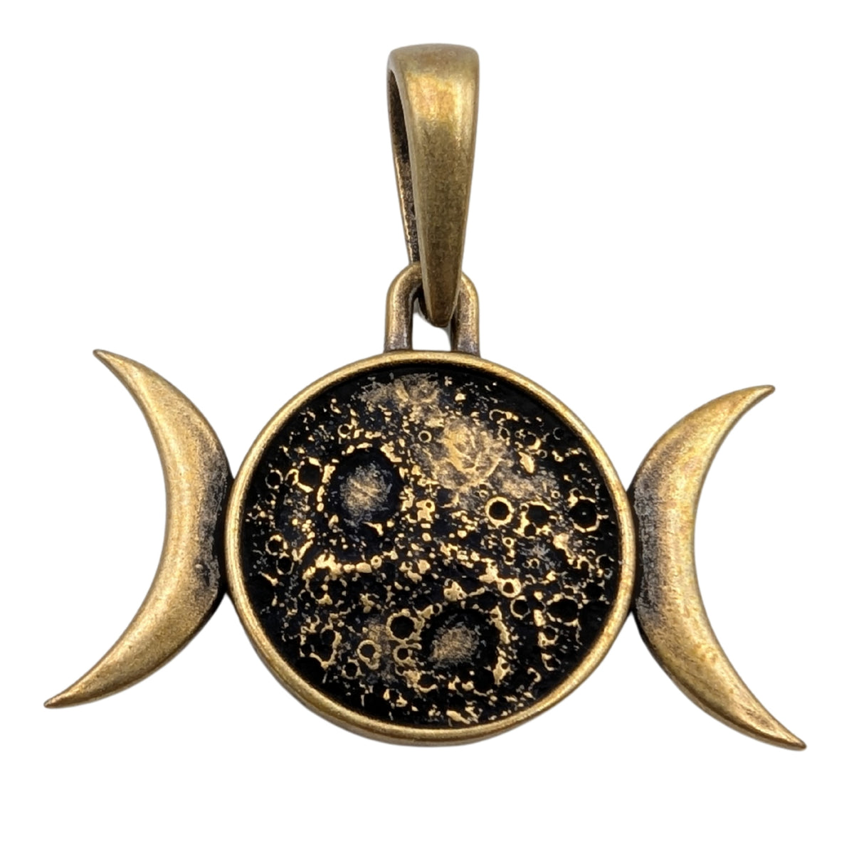 Triple Moon Pendant Bronze