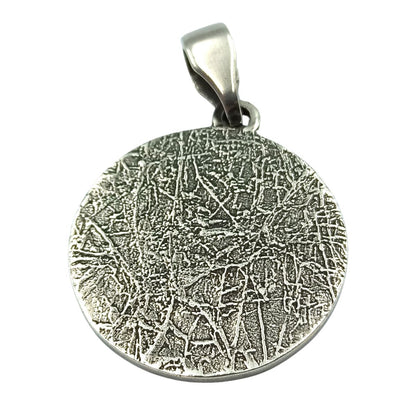 Valknut in circle of Elder Futhark runes pendant