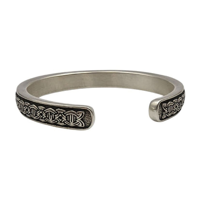 Borre ornament silver bracelet
