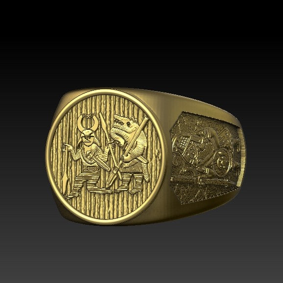 Torslunda dancer ring 6 US Gold plating