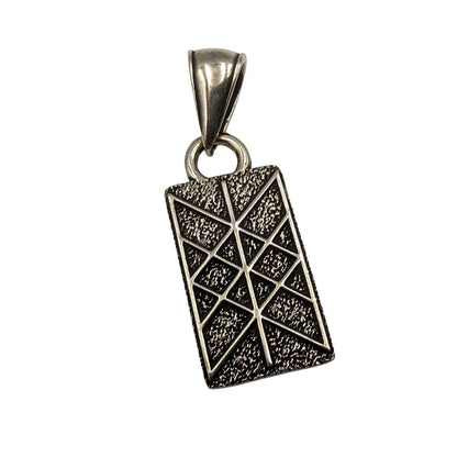 Web of Wyrd silver pendant
