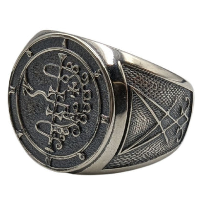 Asmodeus demon sigil ring from silver 6 US/CA