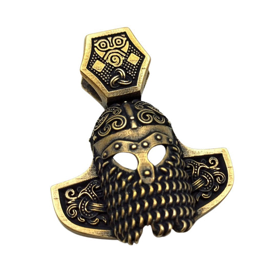 Viking helmet pendant Bronze