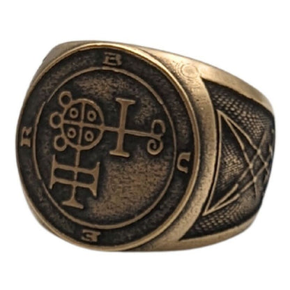 Buer sigil ring from bronze