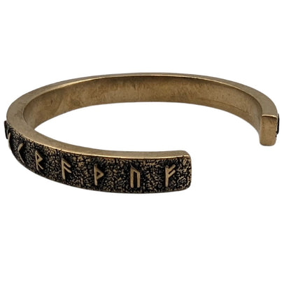 Norse Runes bracelet from bronze