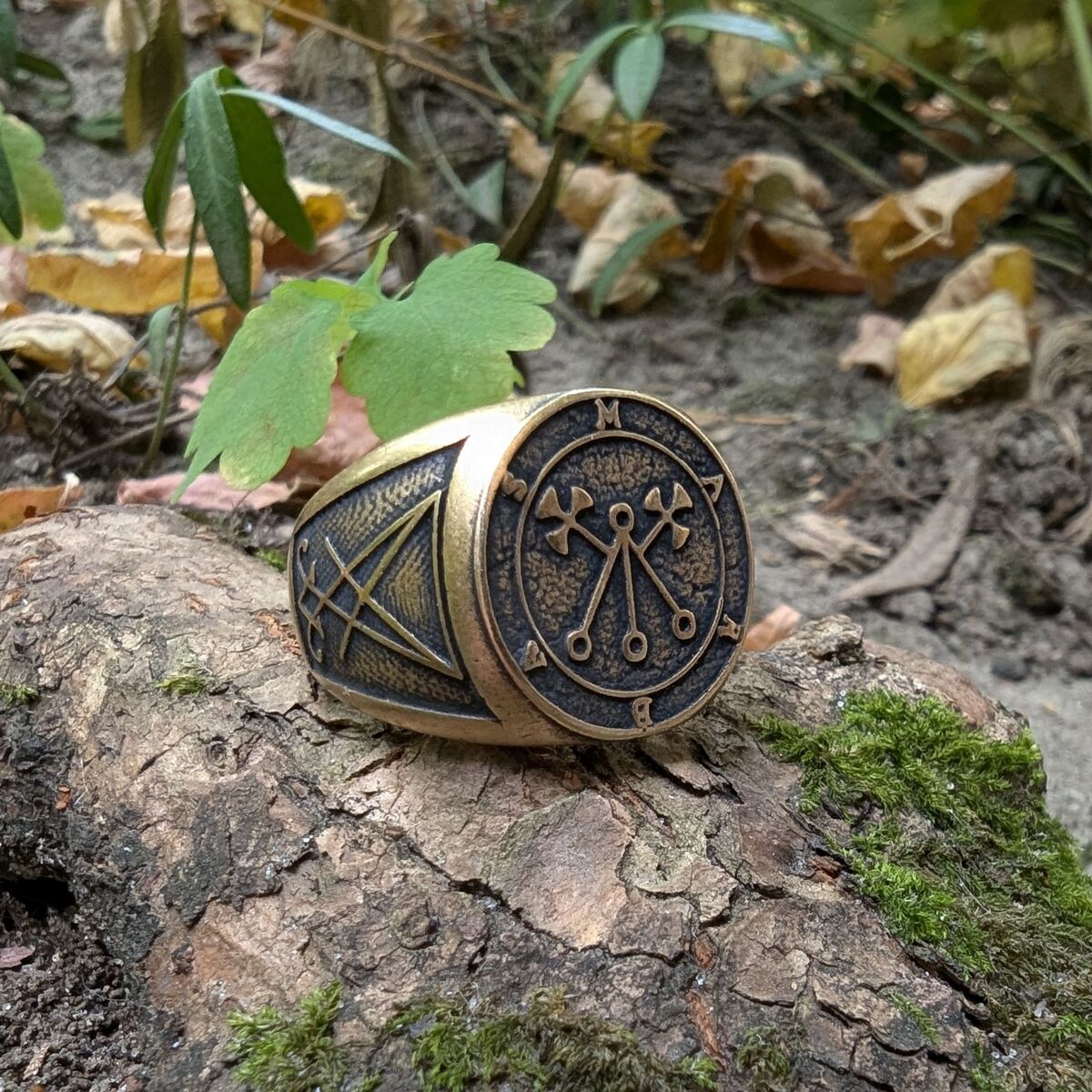 Marbas sigil demon bronze ring   