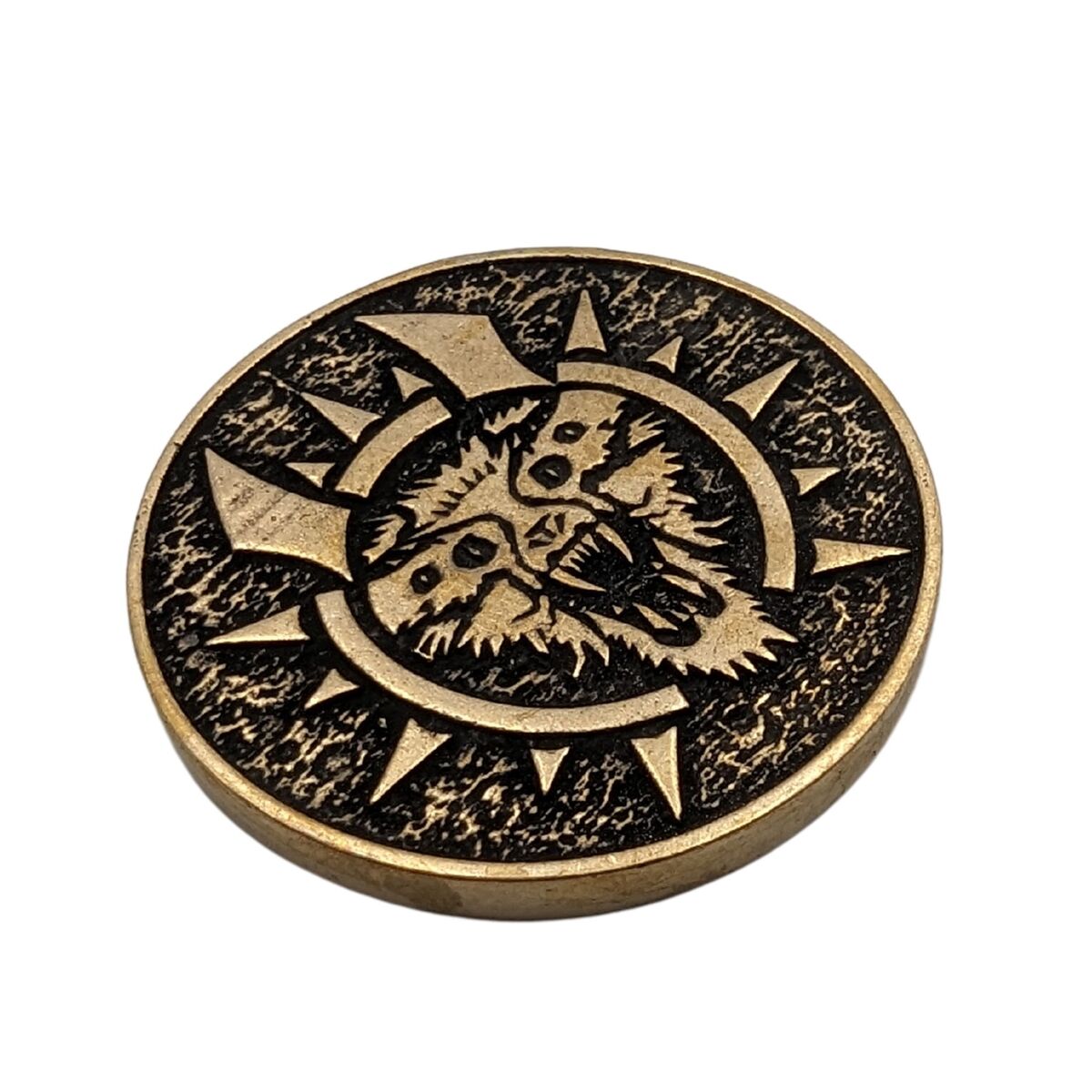 Hel goddess bronze coin   