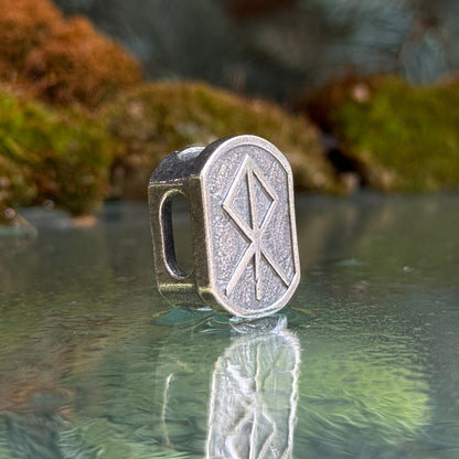 Bind rune paracord oval bead