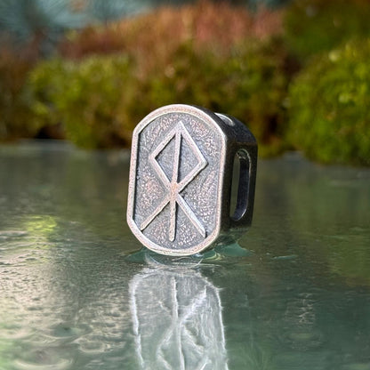 Bind rune paracord oval bead
