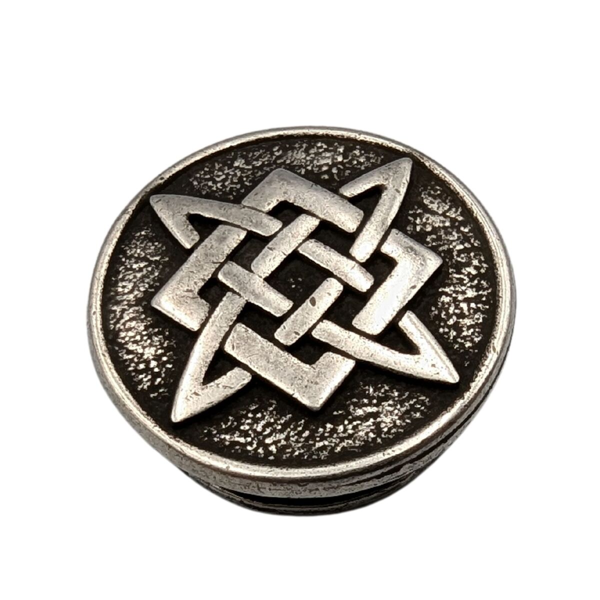 God Svarog bronze paracord bead Silver plated  