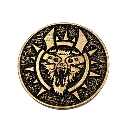 Hel goddess bronze coin   