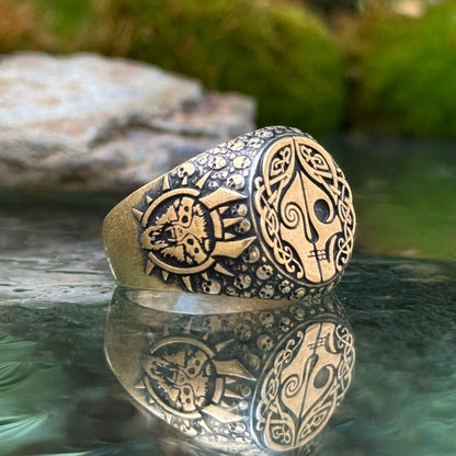 Hel goddess ring