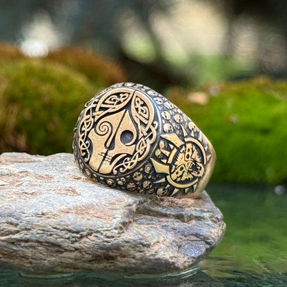 Hel goddess ring