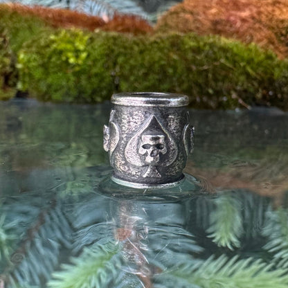 Ace of Spades paracord bead